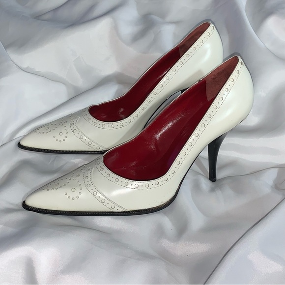 SAINT LAURENT size 9M reinterpreted spectactor PUMPS - Picture 14 of 14